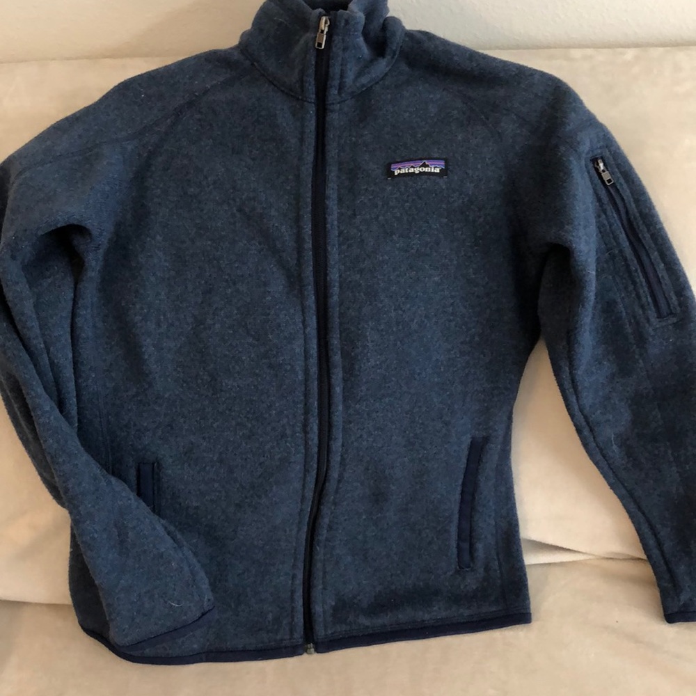 Navy full zip Patagonia better sweater!